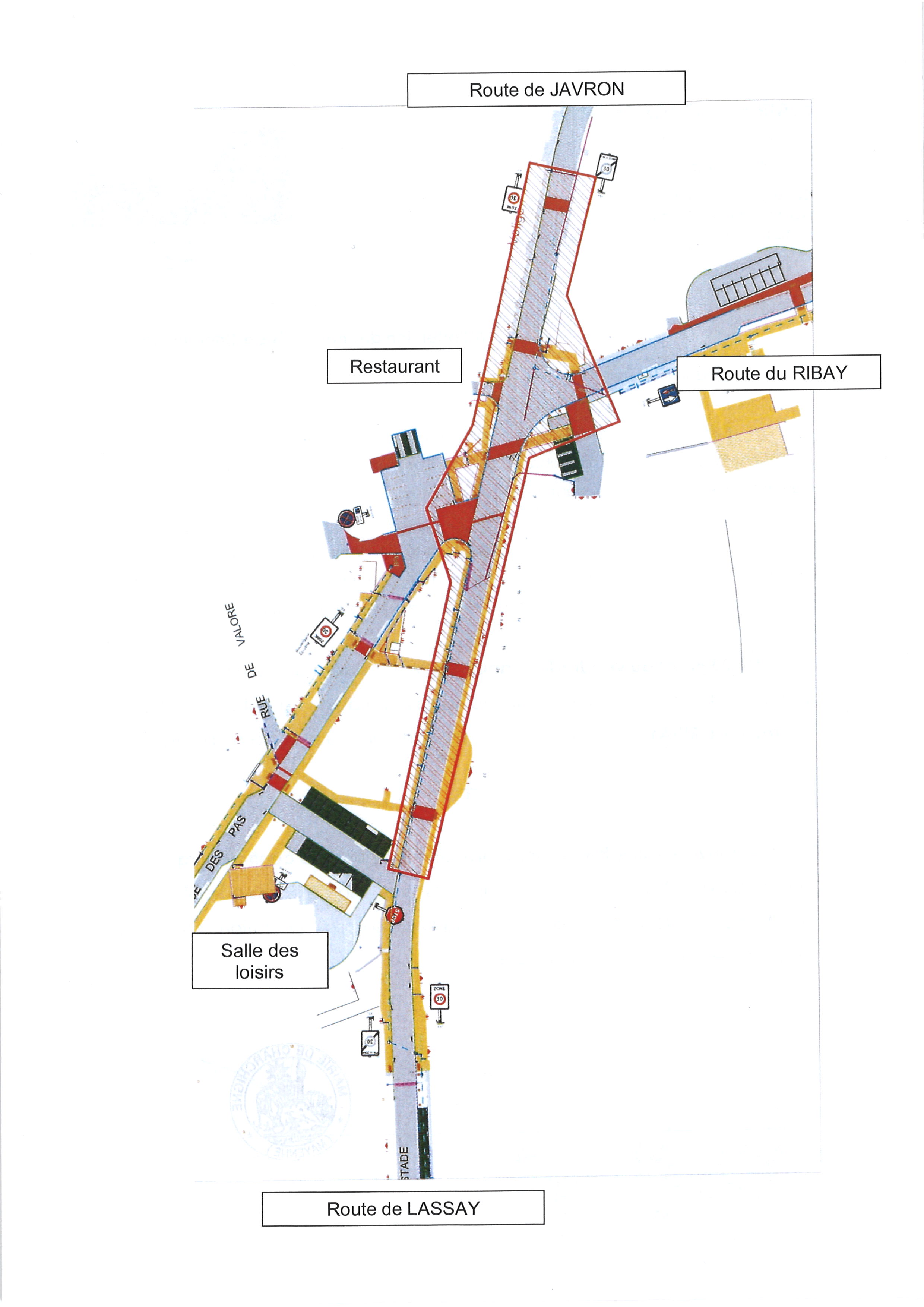 routes barrées à prévoir en agglomération